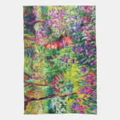 De Iris Garden in Giverny door Claude Monet Theedoek (Verticaal)