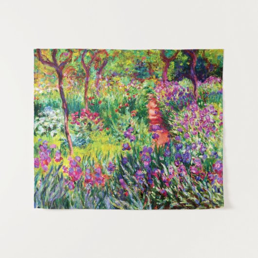 De Iris Garden in Giverny door Claude Monet Wandkleed (Voorkant (horizontaal))