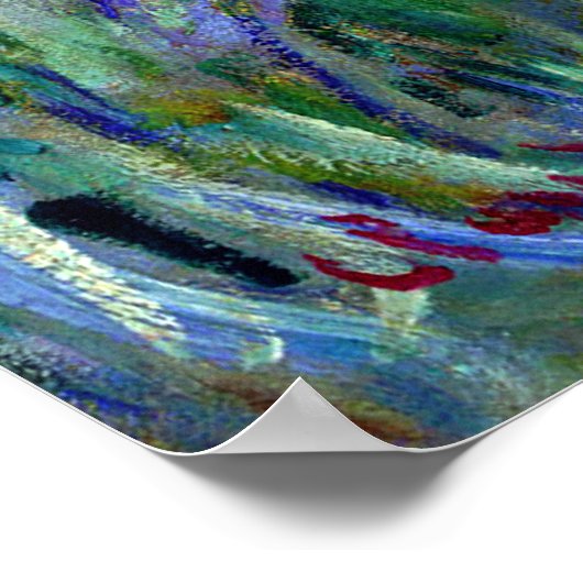 De Iris Garden in Giverny Fine Art Poster (Hoek)