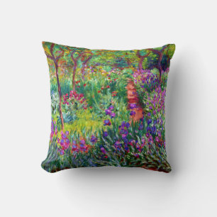 De Iris Garden in Giverny Monet Fine Art Kussen