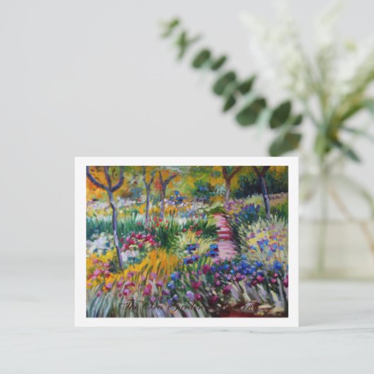 De Iris Garden van Claude Monet Briefkaart (Staand voorkant)