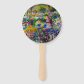 De Iris Garden van Claude Monet Handwaaier (Achterkant)