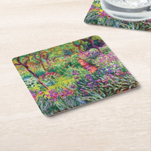 De Iris Garden van Claude Monet Kartonnen Onderzetters (Schuin)