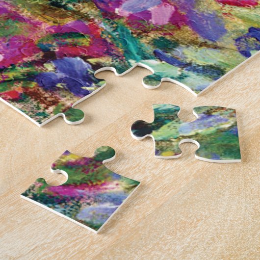 De Iris Garden van Claude Monet Legpuzzel (Zijkant)
