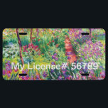 De Iris Garden van Claude Monet Nummerplaat<br><div class="desc">De Iris Garden van Claude Monet.
Bezoek mijn winkel voor een interessanter ontwerp en meer keuze voor kleuren => zazzle.com/colorfulworld*</div>