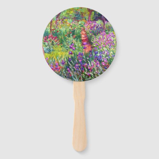 De Iris Garden van Claude Monet Sleutelhanger Handwaaier (Achterkant)