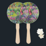 De Iris Garden van Claude Monet Sleutelhanger Handwaaier<br><div class="desc">Ga naar mijn winkel voor een interessanter design en meer kleurenkeuze. => zazzle.com/colorfulworld*</div>