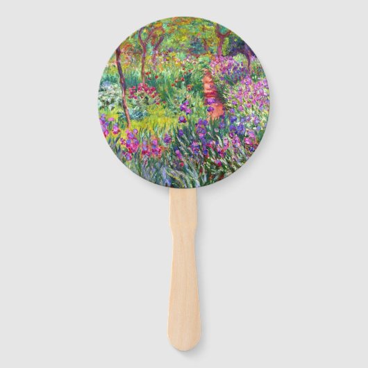 De Iris Garden van Claude Monet Sleutelhanger Handwaaier (Voorkant)