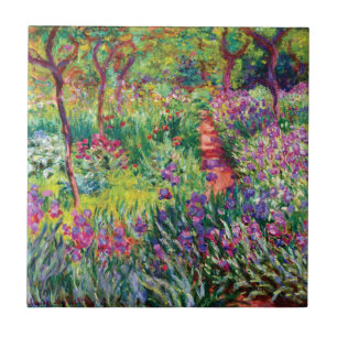 De Iris Garden van Claude Monet Tegeltje