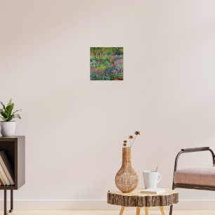 De Iris Tuin Bij Giverny Door Claude Monet Poster