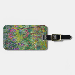 De Iris-tuin in Giverny door Claude Monet Bagagelabel