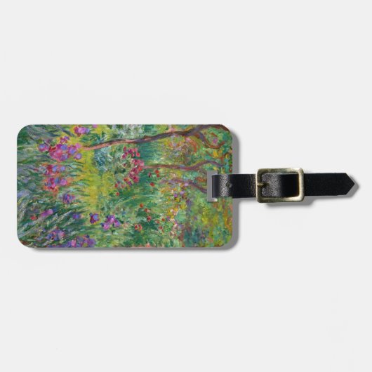 De Iris-tuin in Giverny door Claude Monet Bagagelabel (Voorkant horizontaal)
