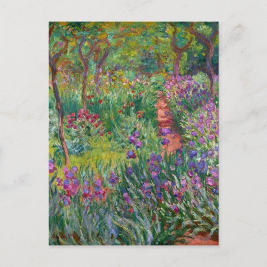 De Iris-tuin in Giverny door Claude Monet Briefkaart (Voorkant)