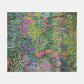 De Iris-tuin in Giverny door Claude Monet Fleece Deken (Voorkant (Horizontaal))