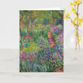 De Iris-tuin in Giverny door Claude Monet Kaart (Gele Bloem)