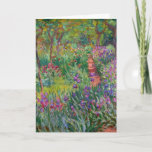 De Iris-tuin in Giverny door Claude Monet Kaart<br><div class="desc">De Iris Garden in Giverny geschilderd door Claude Monet. Circa 1900. Dit afbeelding is openbaar.</div>