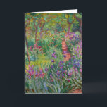 De Iris-tuin in Giverny door Claude Monet Kaart<br><div class="desc">De Iris Garden in Giverny geschilderd door Claude Monet. Circa 1900. Dit afbeelding is openbaar.</div>