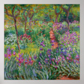 De Iris-tuin in Giverny door Claude Monet Poster (Voorkant)
