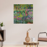 De Iris-tuin in Giverny door Claude Monet Poster<br><div class="desc">De Iris Garden in Giverny geschilderd door Claude Monet. Circa 1900. Dit afbeelding is openbaar.</div>