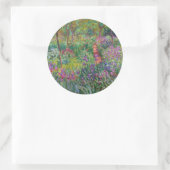 De Iris-tuin in Giverny door Claude Monet Ronde Sticker (Tas)