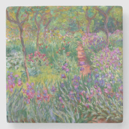 De Iris-tuin in Giverny door Claude Monet Stenen Onderzetter