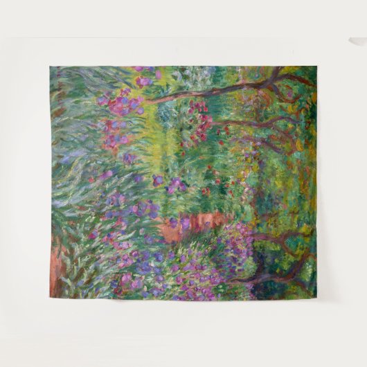 De Iris-tuin in Giverny door Claude Monet Wandkleed (Voorkant (horizontaal))