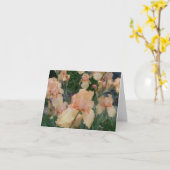 De Iris van de perzik Kaart (Gele Bloem)