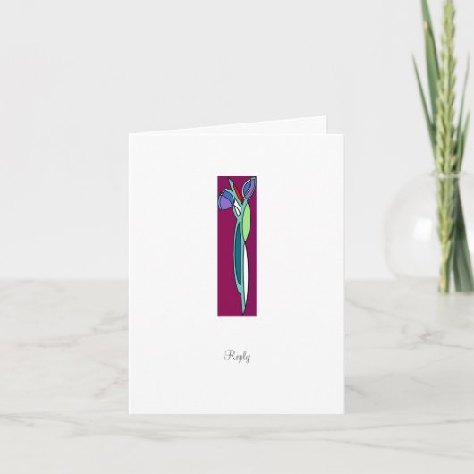 De Iris van het art deco - de Kaart van het (Voorkant)