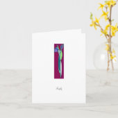 De Iris van het art deco - de Kaart van het (Gele Bloem)