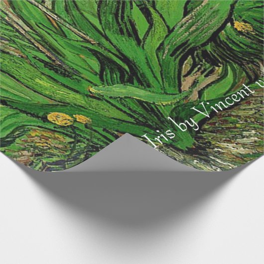 De Iris van Van Gogh.  schilderij van florale olie Cadeaupapier (Hoek)