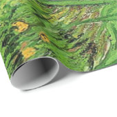 De Iris van Van Gogh.  schilderij van florale olie Cadeaupapier (Rol Hoek)