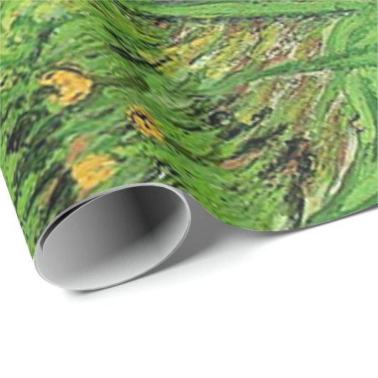 De Iris van Van Gogh.  schilderij van florale olie Cadeaupapier (Rol Hoek)