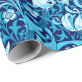 De Iris van William Morris en Lelie, het Blauw van Cadeaupapier (Rol Hoek)