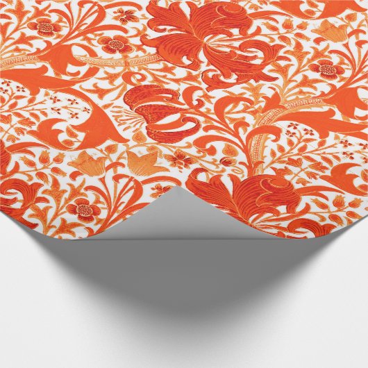 De Iris van William Morris en Lelie, Mandarijntje Cadeaupapier (Hoek)