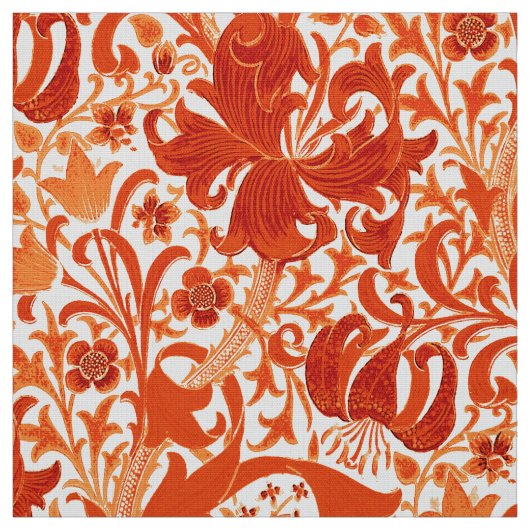 De Iris van William Morris en Lelie, Mandarijntje Stof (Swatch)