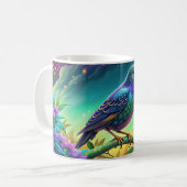 De iriserende Europese Starling Mok Natuur (Voorkant links)