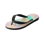 De iriserende luipaard serie ontwerp 3 kinder teenslippers (Schuin)