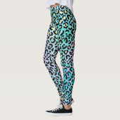 De iriserende luipaard serie ontwerp 8 leggings (Links)