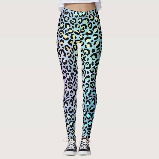 De iriserende luipaard serie ontwerp 8 leggings (Voorkant)