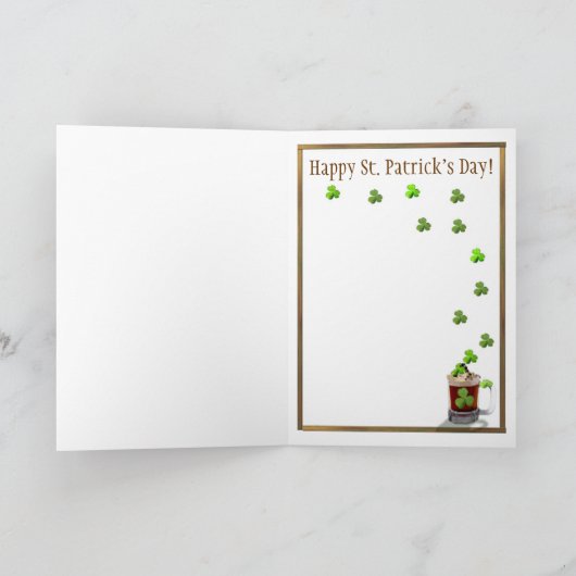 De Irish coffee van de Dag van heilige Patrick Kaart (Binnen)