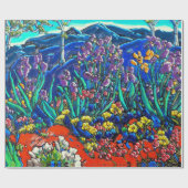 De Iriss van Van Gogh-wrapppapier Cadeaupapier (Vlak)