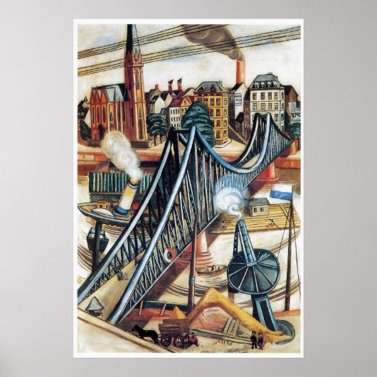De Ironbridge van Max Beckmann Poster (Voorkant)