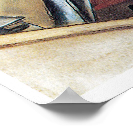 De Ironbridge van Max Beckmann Poster (Hoek)