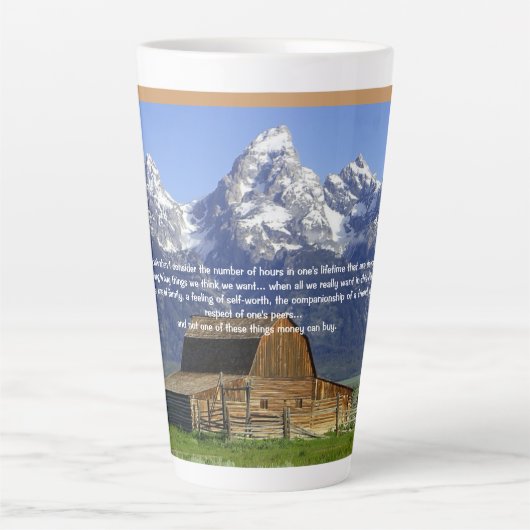 De Irony van het leven Latte Mok (Voorkant)