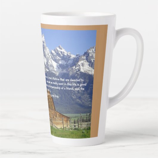 De Irony van het leven Latte Mok (Rechts)