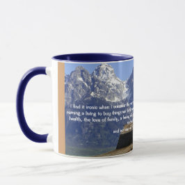 De Irony van het leven Mok