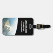 De Irrawaddy-rivierdelta in Birma (Myanmar). Bagagelabel (Voorkant horizontaal)