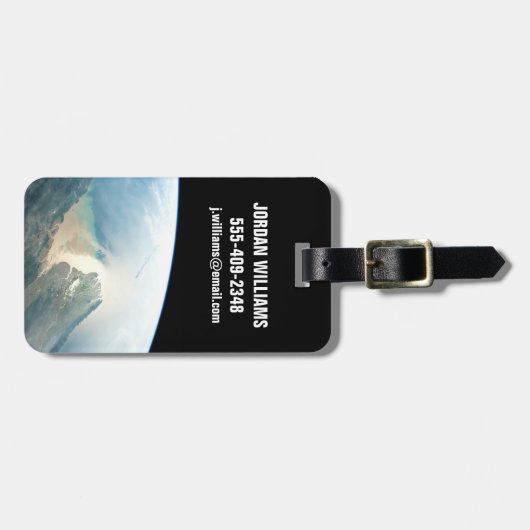 De Irrawaddy-rivierdelta in Birma (Myanmar). Bagagelabel (Voorkant horizontaal)