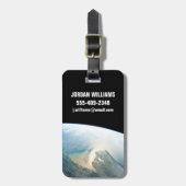 De Irrawaddy-rivierdelta in Birma (Myanmar). Bagagelabel (Voorkant verticaal)