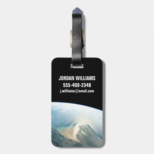 De Irrawaddy-rivierdelta in Birma (Myanmar). Bagagelabel (Achterkant verticaal)